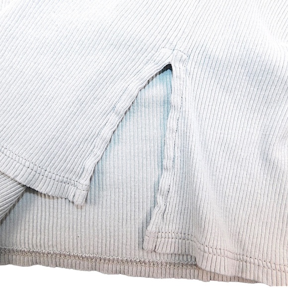 Skin Long Sleeve Ribbed Lounge Dress / Tunic – Size 2 (Light green) - Picture 3 of 6